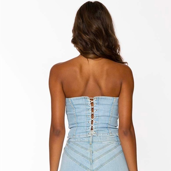 REVICE CORSET TOP - Blue Licorice - Picture 3 of 9